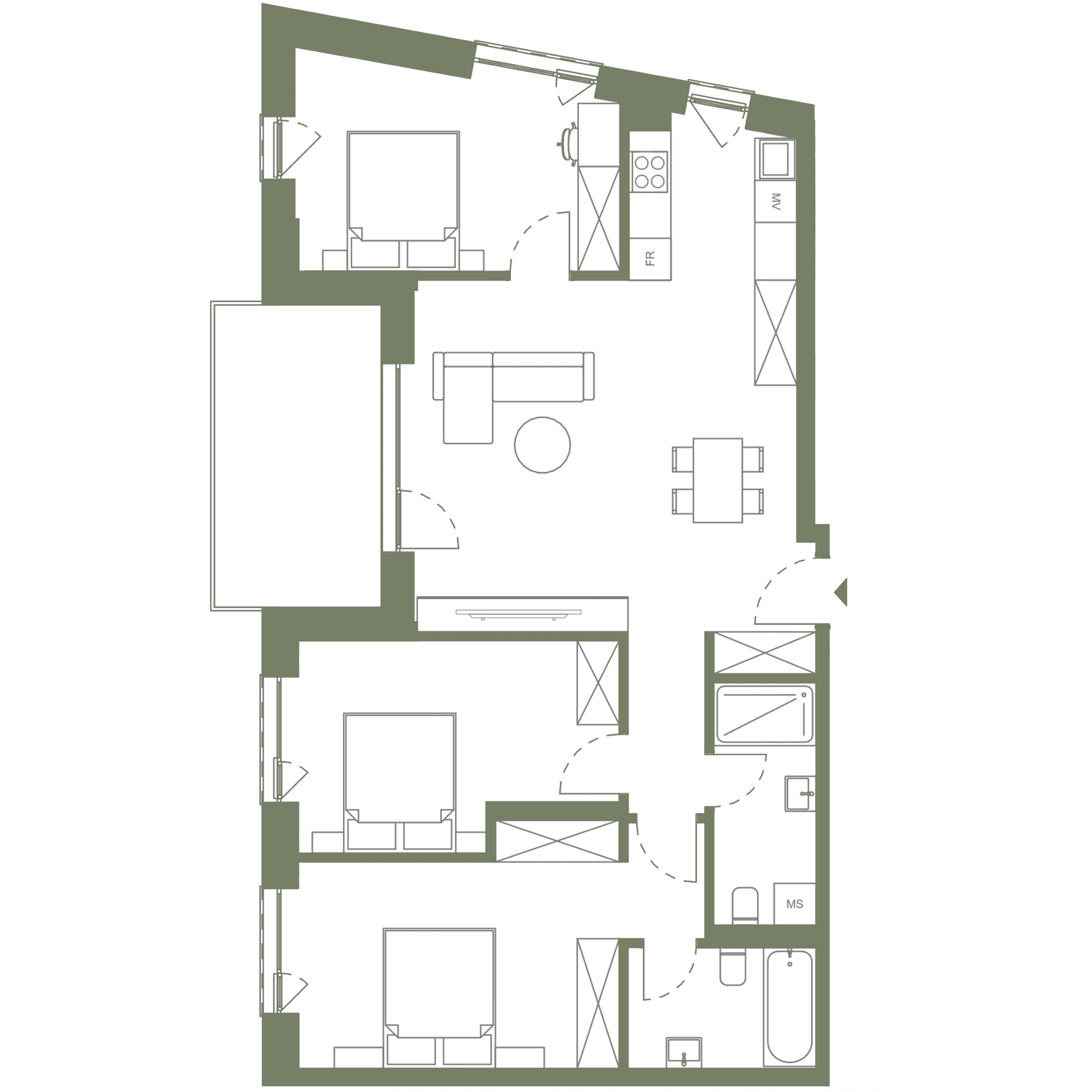 plan apartament