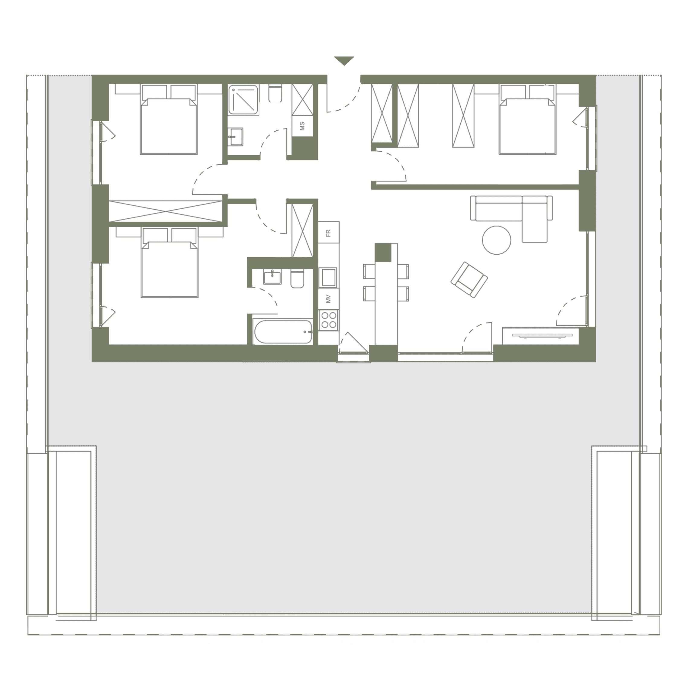 plan apartament