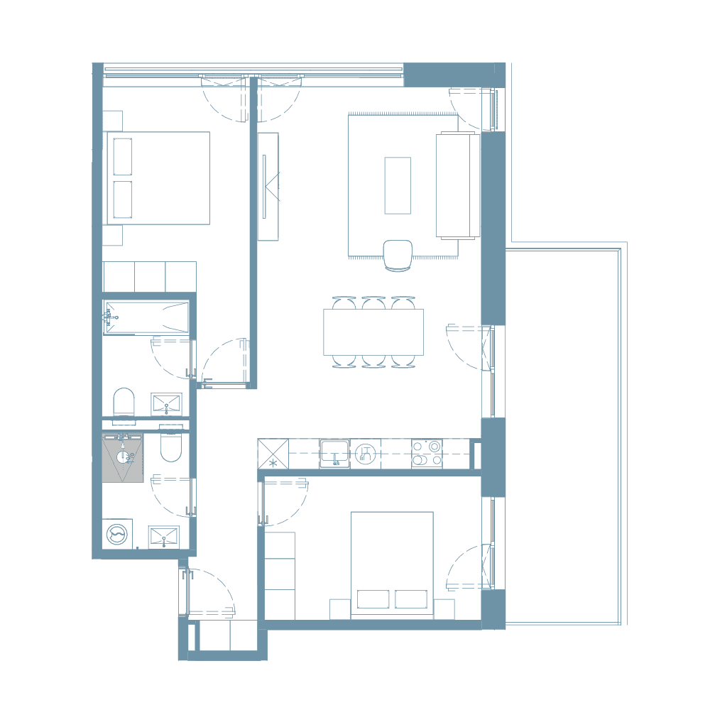 Plan apartament 49