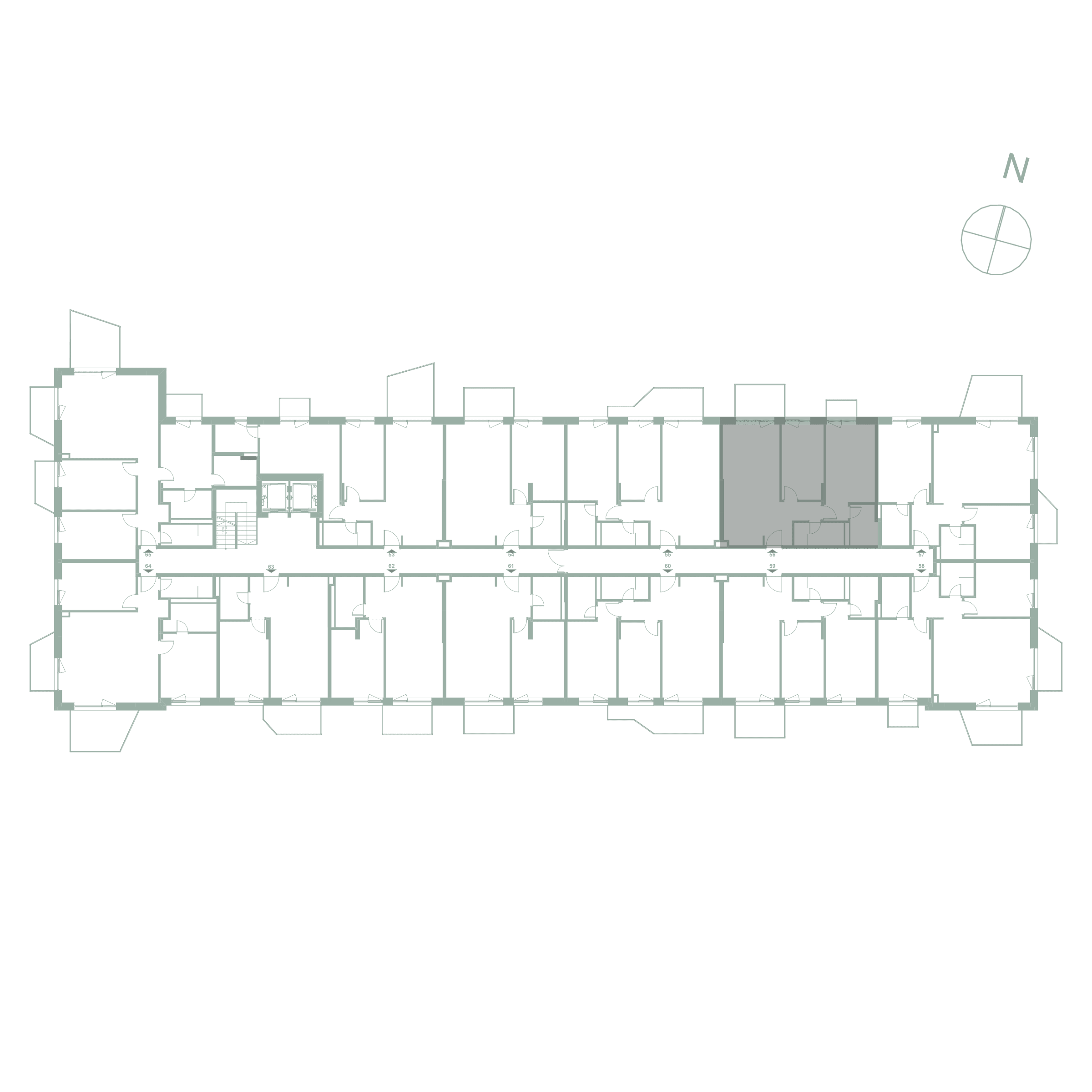 Plan apartament 56