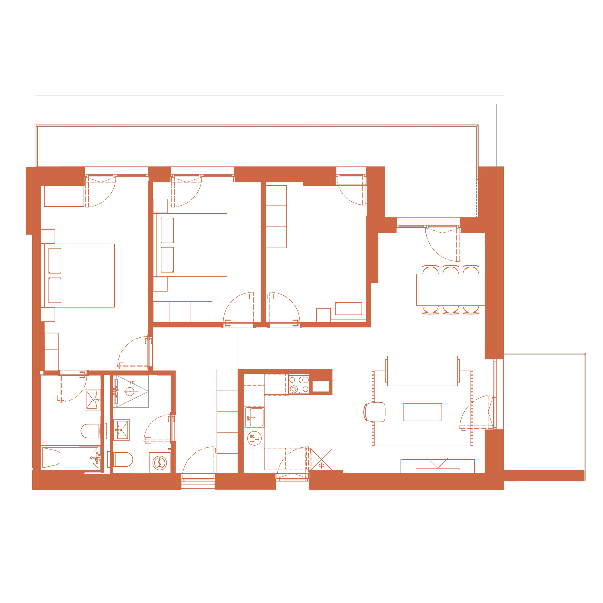 Plan apartament M13