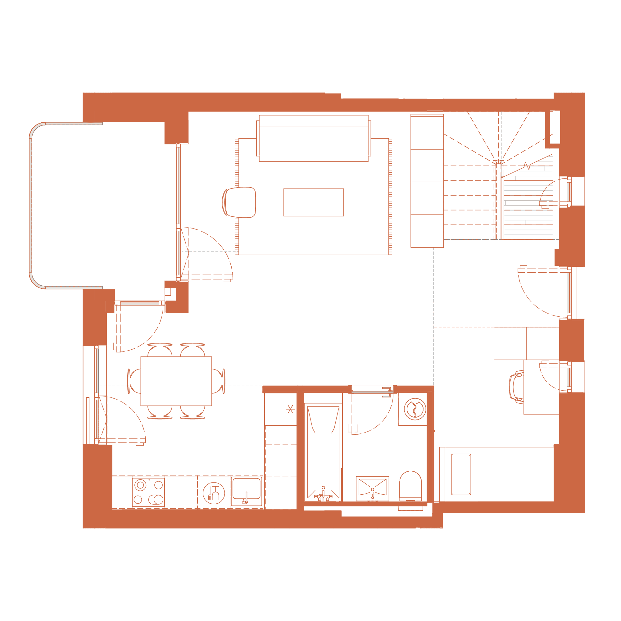 Plan apartament 412